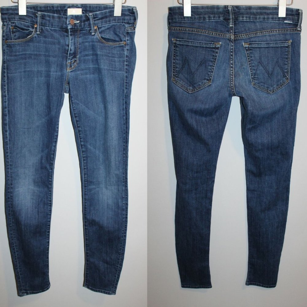 MOTHER The Looker Skinny Jeans Medium Wash HW7547 - Picture 6 of 6